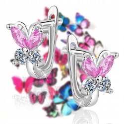 Kolczyki srebrne 925 dla dziecka komunia prezent