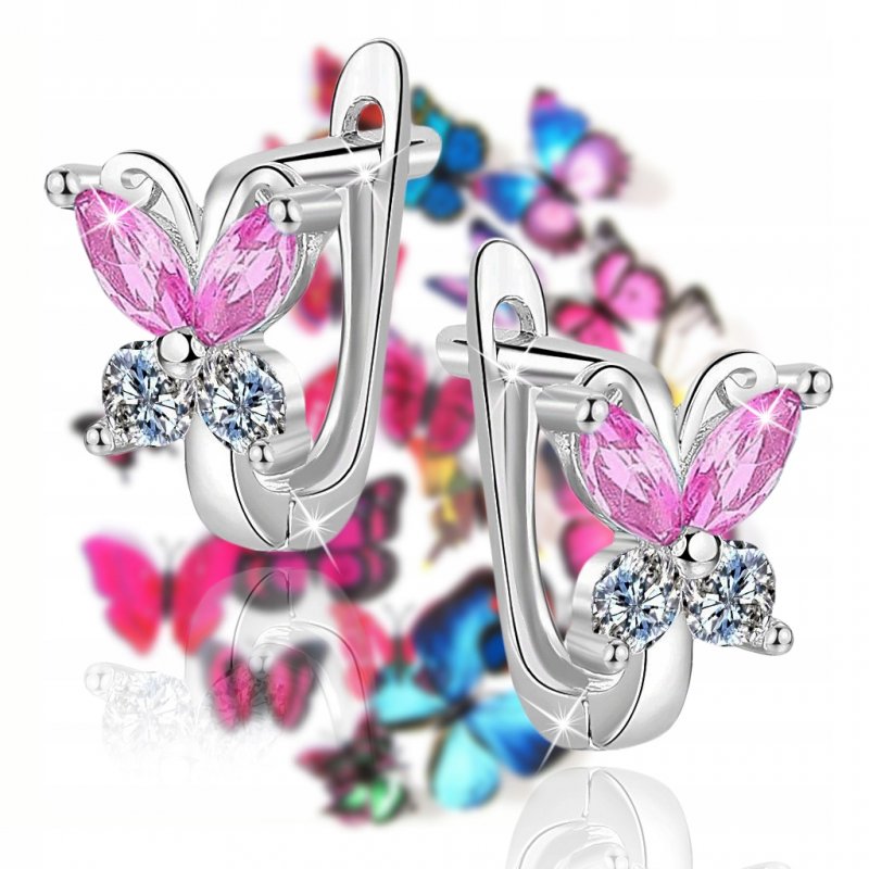 Kolczyki srebrne 925 dla dziecka komunia prezent