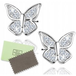 Kolczyki srebrne 925 dla dzieci motylki na prezent