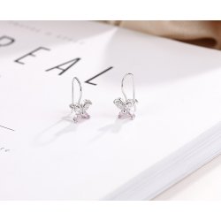 Piękne kolczyki srebrne motylki dla dziewczynki