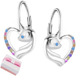 Srebrne kolczyki 925 jednorożce dla dziewczynki