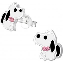 Kolczyki srebrne dla dzieci pieski sztyft srebro