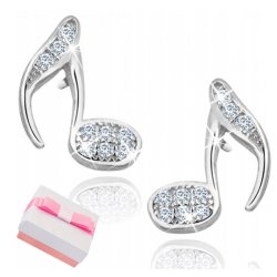 Piękne kolczyki srebrne srebro 925 nutki