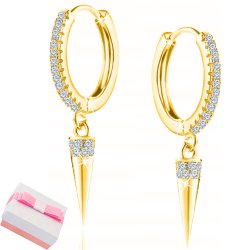 Srebrne kolczyki długie wiszące srebro 925 sopelki styl elegancji