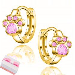 Srebrne kolczyki 925 łapki kółka pozłacane