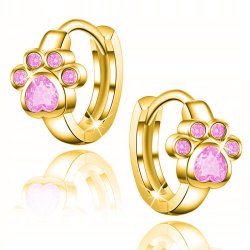 Srebrne kolczyki 925 łapki kółka pozłacane