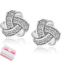 Srebrne kolczyki wkrętki sztyfty rodowane srebro eleganckie i subtelne