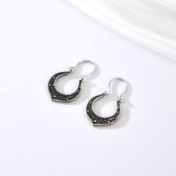 Kolczyki srebrne wiszące ażurowe filigran srebro próba 925 oryginalne