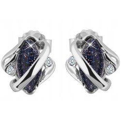 Kolczyki srebrne noc kairu rodowane sztyfty wkrętki srebro 925 dla kobiety