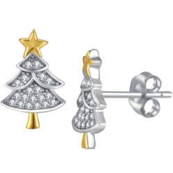 Srebrne kolczyki wkrętki kolczyki sztyfty pod choinkę na święta srebro 925