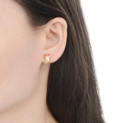 Srebrne kolczyki dzwonki dzwony pozłacane na święta prezent srebro 925