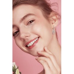 Kolczyki srebrne wiszące kolczyki angielskie rodowane srebro dla kobiety