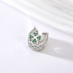 Srebrny charms koniczynka podkowa zawieszka beads srebro 925 oryginalny