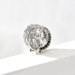 Srebrny charms zawieszka wiedźma halloween charms srebro 925 czarownica