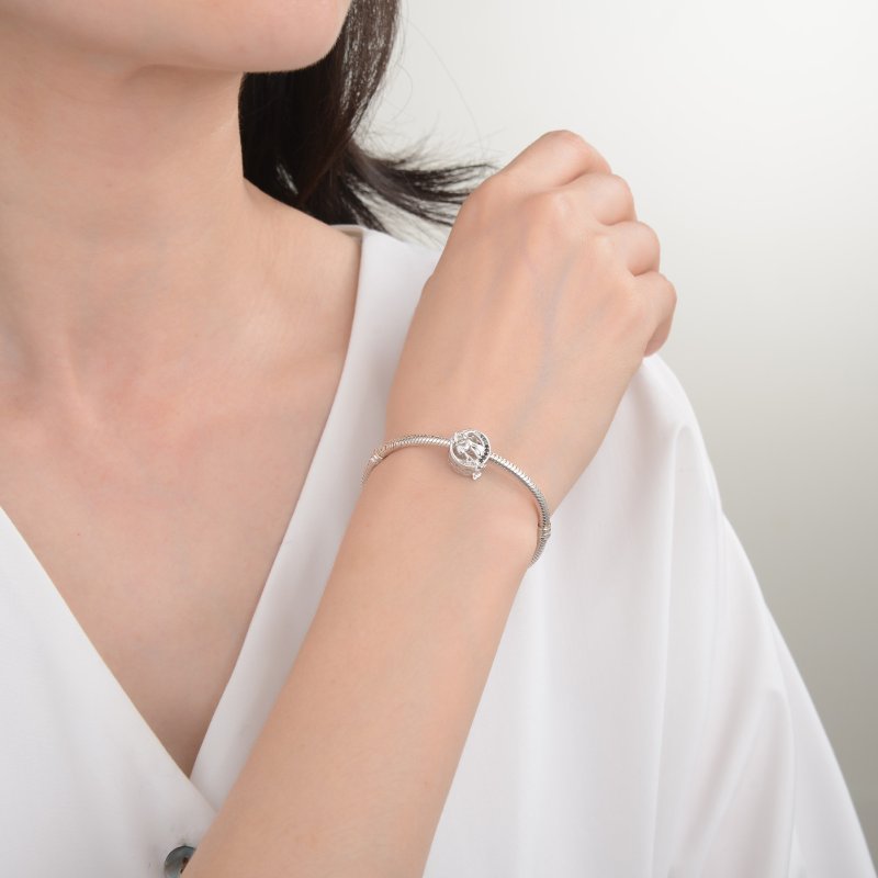 Srebrny charms zawieszka wiedźma halloween charms srebro 925 czarownica