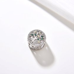 Srebrny charms zawieszka drzewko rodzina drzewo serce srebro 925 beads