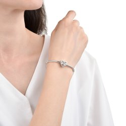 Srebrny charms zawieszka serce nieskończoność imię maja dla mai srebro 925