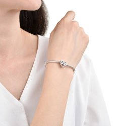 Srebrny charms zawieszka serce nieskończoność imię wiktoria wika srebro 925