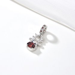 Srebrny charms zawieszka renifer rudolf na święta prezent srebro 925
