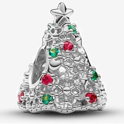 Srebrny charms zawieszka choinka drzewko na święta prezent srebro 925