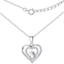 Naszyjnik srebrny łańcuszek medalik na komunię