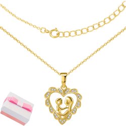 Srebrny naszyjnik chrzest narodziny dziecka srebro pozłacane 925 prezent