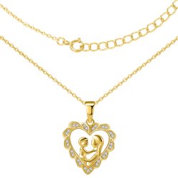 Srebrny naszyjnik chrzest narodziny dziecka srebro pozłacane 925 prezent