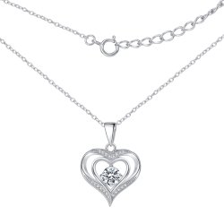 Naszyjnik srebrny 925 damski łańcuszek z zawieszką - elegancki design