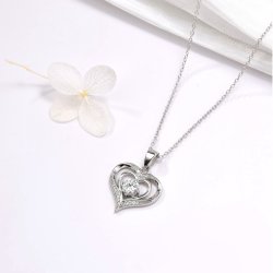 Naszyjnik srebrny 925 damski łańcuszek z zawieszką - elegancki design