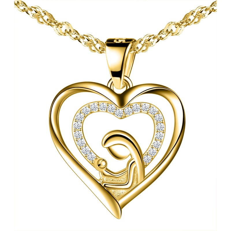 Srebrny naszyjnik łańcuszek dla dziewczynki na komunię srebro pozłacane 925