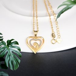 Srebrny naszyjnik łańcuszek dla dziewczynki na komunię srebro pozłacane 925