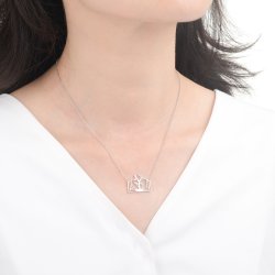 Srebrny naszyjnik łańcuszek damski książka dla nauczyciela srebro