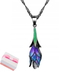 Naszyjnik srebrny łańcuszek z zawieszką damski rodowany srebro próba 925