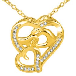 Srebrny naszyjnik serce dla mamy łańcuszek 925