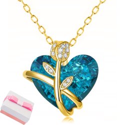 Srebrny naszyjnik łańcuszek damski srebro pozłacane 925 srebrny łańcuszek z zawieszką