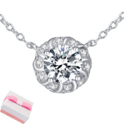 Naszyjnik srebrny damski łańcuszek z zawieszką srebro próby 925 celebrytka