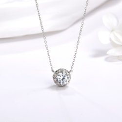 Naszyjnik srebrny damski łańcuszek z zawieszką srebro próby 925 celebrytka