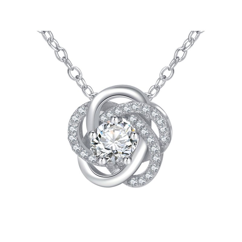 Naszyjnik srebrny damski łańcuszek z zawieszką srebro próby 925 celebrytka