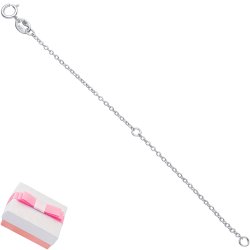 Srebrna przedłużka do naszyjników rodowana łańcuszek srebro 925