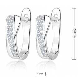 Piękne kolczyki srebrne próba 925 angielskie prezent