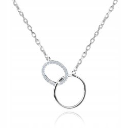 Naszyjnik dla dziewczyny koła srebro celebrytka