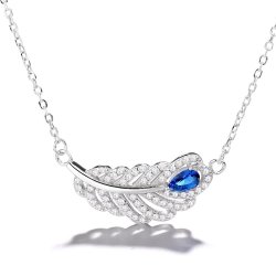 Naszyjnik srebrny łańcuszek z zawieszką damski celebrytka srebro próba 925