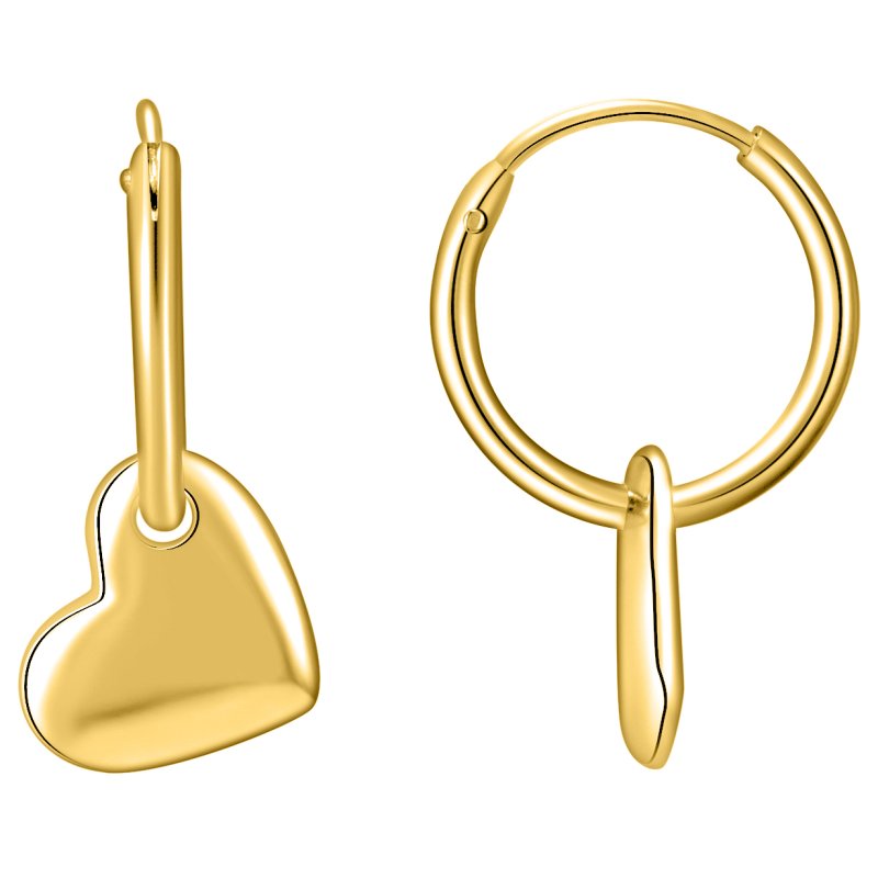 Kolczyki srebrne dla dziewczynki pozłacane - delikatny wybór