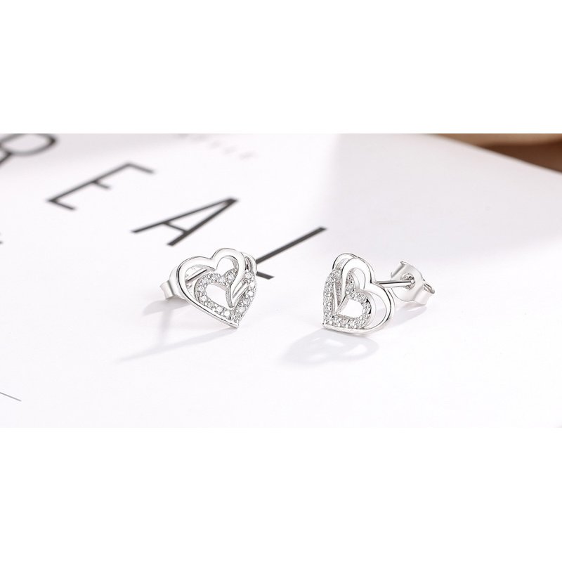 Srebrne kolczyki 925 wkrętki sztyfty biedronki kwiatki na wiosnę