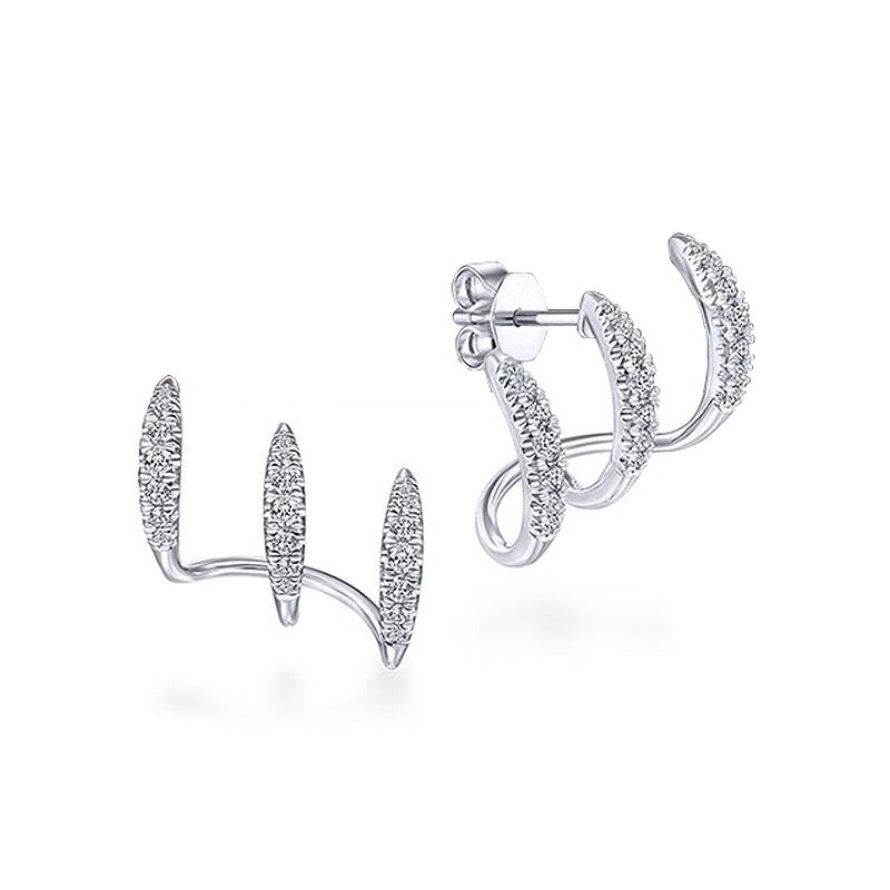 Kolczyki srebrne 925 spirale wkrętki sztyfty srebro próba 925