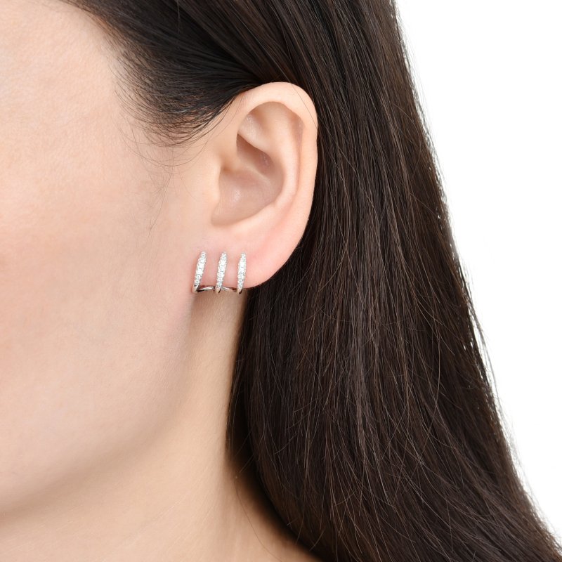 Kolczyki srebrne 925 spirale wkrętki sztyfty srebro próba 925