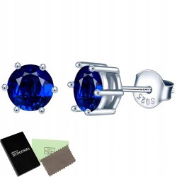 Kolczyki srebrne sztyft srebro próby 925 wkrętki