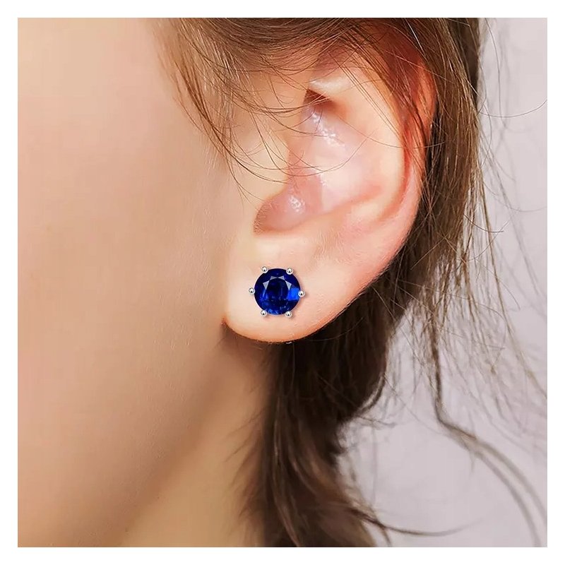 Kolczyki srebrne sztyft srebro próby 925 wkrętki