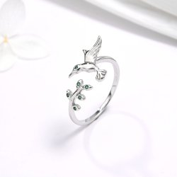 Pierścionek srebrny regulowany dla kobiety koliber srebro 925