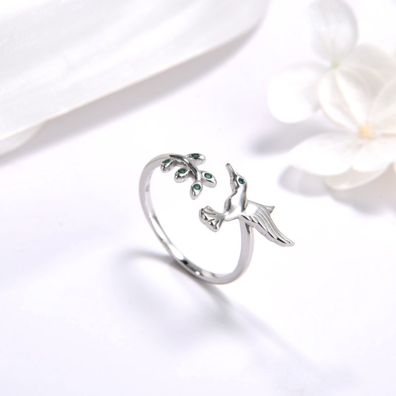 Srebrny pierścionek rodowany srebro próba 925